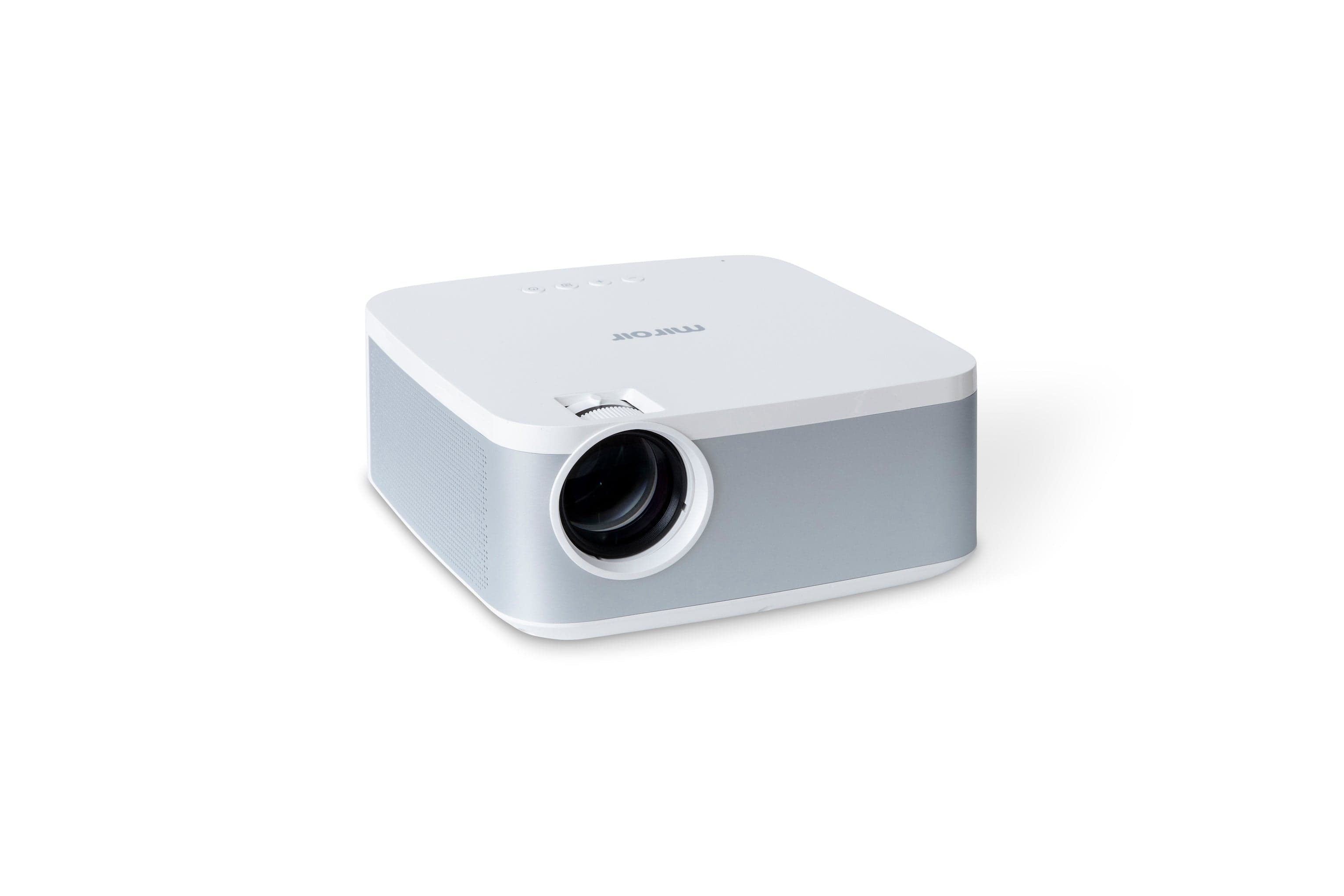 Miroir L500S Smart Wireless 1080p Projector, 5G Wireless & Bluetooth, 90-inch screen, built-in streaming for Netflix, for the ultimate home cinema experience.