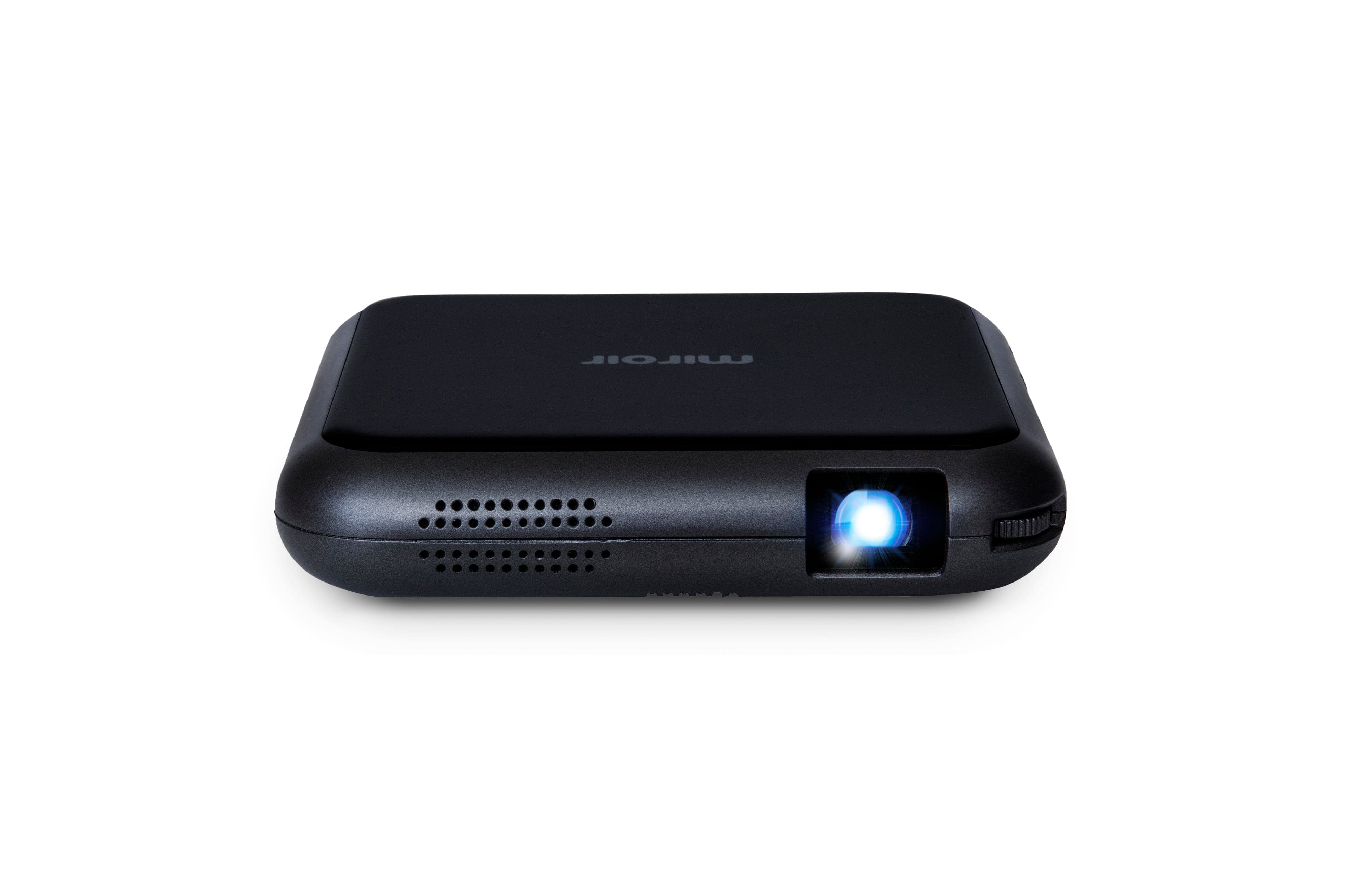 The Miroir M76 Wireless Portable Projector transforms any room into a portable home theater. Lightweight, portable, and battery-operated allows you to share your content anywhere with built-in WIFI.