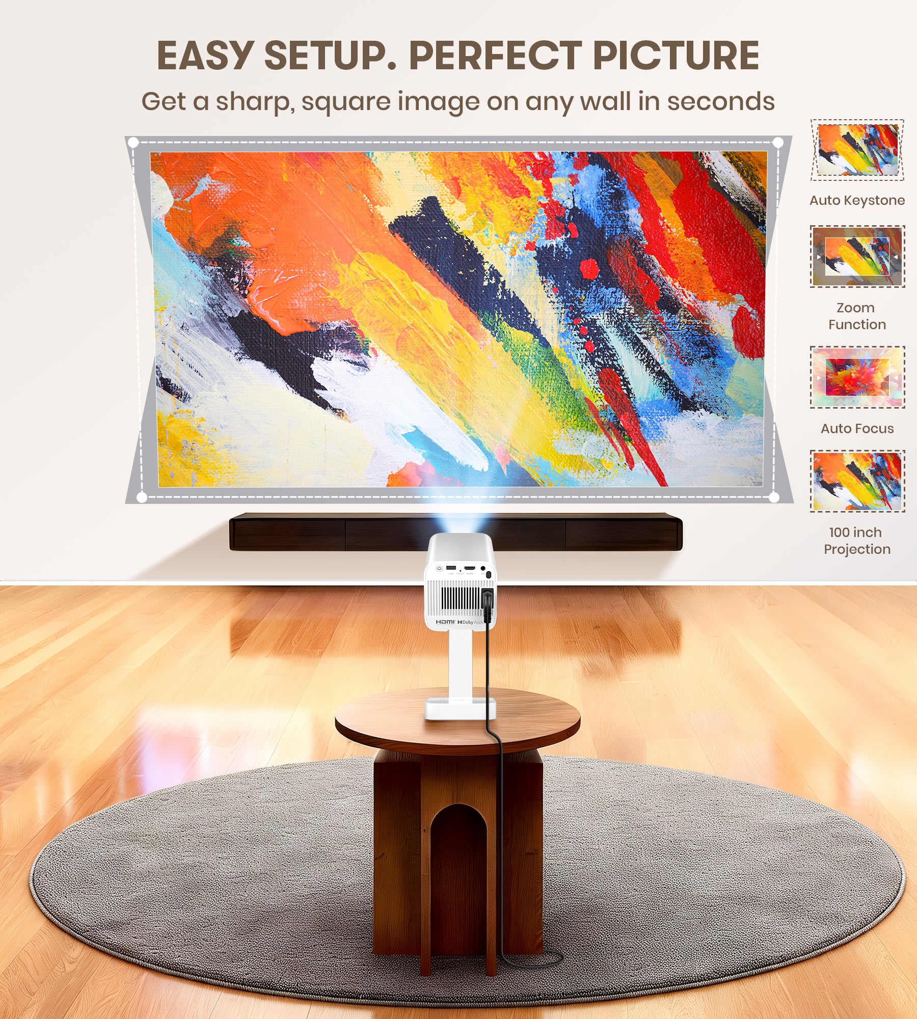 RK201 Roku Projector