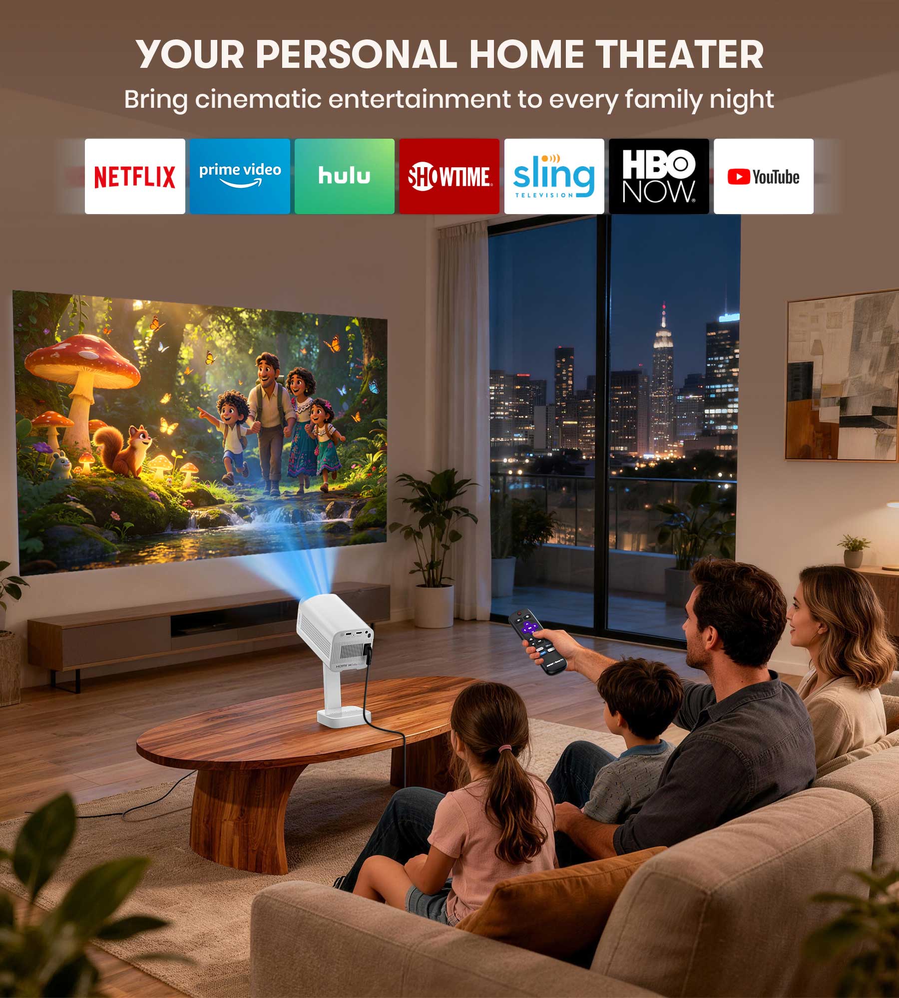 RK201 Roku Projector