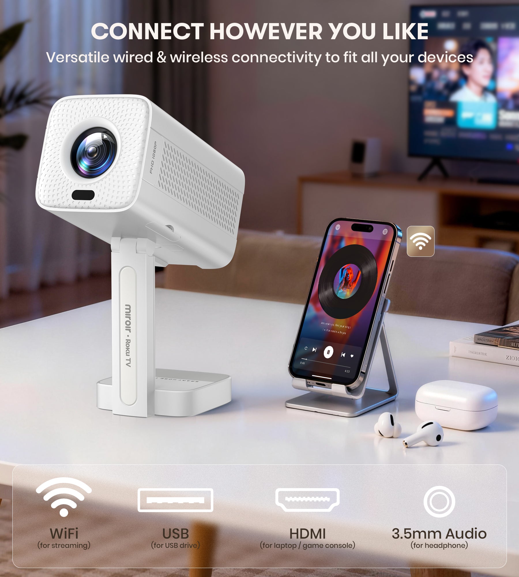 RK201 Roku Projector