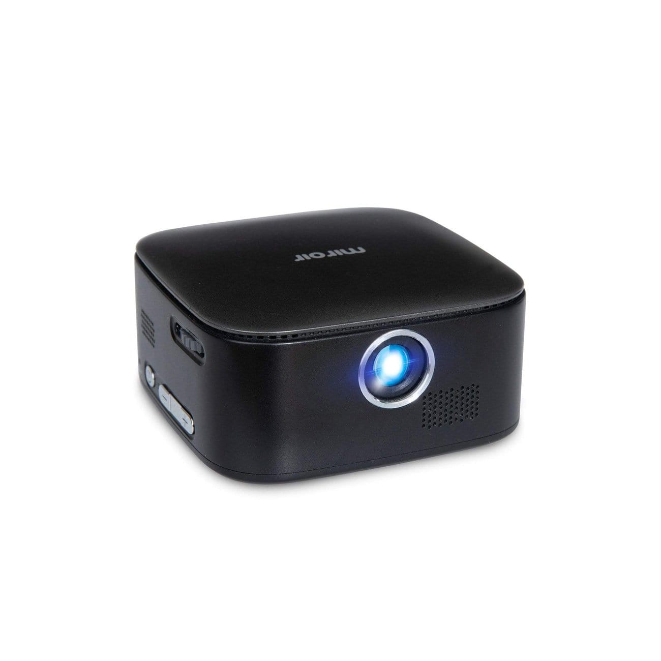 The Miroir M75 is a pocket-sized projector with built-in HDMI perfect for watching videos, sharing photos, movie nights, and outdoor events